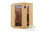 Artsauna Infrarotkabine Wärmekabine Esbjerg mit Triplex-Heizsystem & Hemlockholz
