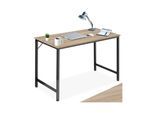 tectake® Schreibtisch, Industrial Style, große Beinfreiheit, Höhe 75,5 cm