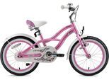 Kinderfahrrad BIKESTAR "Cruiser" Gr. 23, rosa (pink), Fahrräder, Kinder, 23cm, 16 Zoll (40,64cm)