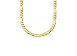 Kette ohne Anhänger BRUNO BANANI "Schmuck Geschenk Silber 925 Halsschmuck Halskette Figarokette" Gr. 55, gold (gelbgoldfarben), Halsketten, Herren, 55, Silber 925 (Sterlingsilber), B: 4mm, B:4mm