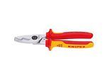 KNIPEX Kabelschere 9516200 Mit Doppelschneide, 200mm Mehrkomponenten-Griffen