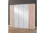 Kleiderschrank WIMEX "New York", braun (struktureichefarben hell), B:225cm H:208cm T:58cm, Schränke, Kleiderschrank