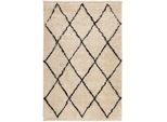 Wecon Home Hochflorteppich , Beige , Textil , Boho , rechteckig , 200x290 cm , Textiles Vertrauen - Oeko-Tex® , für Fußbodenheizung geeignet, in verschiedenen Größen erhältlich, pflegeleicht , Teppiche und Böden, Teppiche, Hochflorteppiche & Shaggys