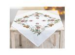 Stickmitteldecke "Weihnachtszeit/Winterzeit"