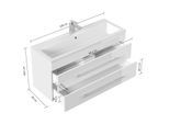 Badmöbel Portus 1000 SlimLine in versch. Ausführungen