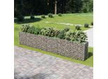 vidaXL Gabionen-Hochbeet Verzinkter Stahl 540×50×100 cm