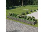 vidaXL Gabionen-Hochbeet Verzinkter Stahl 540×90×50 cm