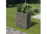 vidaXL Gabionen-Hochbeet Verzinkter Stahl 90×50×100 cm