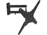 tectake Tv-Wandhalterung, bis 100 kg,schwarz , Schwarz , Metall , Rechteckig , 41x41x61 cm , Wohnzimmer, TV Möbel, TV-Wandhalterung