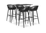 vidaXL 5-tlg. Bar-Set Schwarz