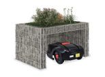 vidaXL Rasenmäher-Garage mit Hochbeet 110x80x60 cm Stahldraht