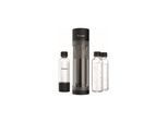 SODAPOP Wassersprudler Logan matt schwarz, 1x 850ml + 1x 600ml Glas + 1x 850ml PET, OHNE CO² Zylinder