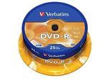 Verbatim DVD-R Spindle Silber 16x 4.7 GB 25 Stück
