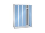 Lista Garderobenschrank (BxTxH) 1200x500x1800mm 4 Abteile R7035/R5012 (94.432.010)