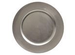 Platzteller GLOSSY silber
