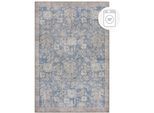 Teppich FLAIR RUGS "Orelia", blau, B:152cm H:4mm L:230cm, Kunstfaser, Teppiche, Teppich, Waschbarer Traditioneller Teppich