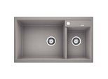 Blanco Spüle 513268 86x50cm, PuraDur alumetallic, links, ohne Ablauffernbedienung