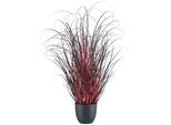 Kunstgras CREATIV GREEN "Grasbusch", rot (dunkelrot), H:62cm Ø:15cm, Kunststoff, Kunstpflanzen, mit Farbverlauf