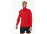 Funktionsshirt ELITE LAB "Core X1 Elite", Herren, Gr. S, rot, 88% Polyester, 12% Elasthan, meliert, unifarben, sportlich, normal, Langarm, Shirts, mit reflektierenden Elementen