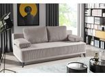 Schlafsofa WERK2 "Rosso Breite 204, Liegefläche 140/200cm. aktueller Cord Materialmix", beige, B:200cm H:93cm T:95cm, 100% Polyester;90% Polyester, 10% Nylon, Sofas, Schlafsofa, 2-Sitzer Sofa und Schlafcouch mit Federkern & Bettkasten