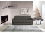 Schlafsofa BALI "JUNARA, Dauerschläfer mit zweigeteiltem Lattenrost", grau, B:225cm H:18cm T:101cm, 100% PES, Sofas, Schlafsofa, 160er u. 180er Breite, 2 Matratzenvarianten