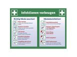 Aushang, Infektionen vorbeugen, LxHxT 297 x 210 x 0.1 mm kaiserkraft
