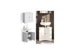 Vicco Wachtischunterschrank Bianco Badschrank Waschbeckenunterschrank Badmöbel Badezimmerschrank im Landhausstil