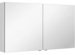 Spiegelschrank SAPHIR "3980", weiß (weiß seidenglanz), B:120cm H:68,2cm T:17,6cm, Schränke, Spiegelschrank, vormontiert