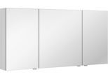 Spiegelschrank SAPHIR "3980", weiß (weiß seidenglanz), B:140cm H:68,2cm T:17,6cm, Schränke, Spiegelschrank, vormontiert