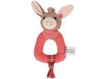Greifling STERNTALER "Emmily", braun (braun, rot), Greifspielzeug, KinderB:11cm H:6cm L:15cm, Baumwolle, Nicki, Polyester, mit Rassel, B:11cm H:6cm L:15cm