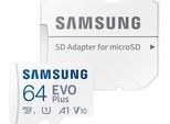 Samsung Speicherkarte »EVO Plus (2024) inkl. SD-Adapter«, (Video Speed Class 30 (V30)/UHS Speed Class 3 (U3) 160 MB/s Lesegeschwindigkeit)