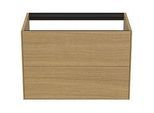 Ideal Standard Conca Waschtisch-Unterschrank T4356Y6 ohne Waschtisch-Platte, 2 Auszüge, 80x50,5x54 cm, Eiche hell Furnier