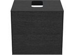 Ideal Standard Conca Waschtisch-Unterschrank T3940Y4 mit Ausschnitt, 2 Auszüge, 60x50,5x55 cm, mittig, Eiche geflammt Furnier