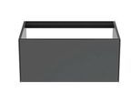 Ideal Standard Conca Waschtisch-Unterschrank T3985Y2 ohne Waschtisch-Platte, 1 Auszug, 80x50,5x36 cm, Anthrazit matt lackiert