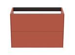 Ideal Standard Conca Waschtisch-Unterschrank T4352Y3 ohne Waschtisch-Platte, 2 Auszüge, 80x37x54 cm, Sunset matt lackiert