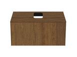 Ideal Standard Conca Waschtisch-Unterschrank T3929Y5 mit Ausschnitt, 1 Auszug, 80x50,5x37 cm, mittig, Walnuss dunkel Furnier