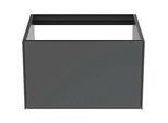 Ideal Standard Conca Waschtisch-Unterschrank T3982Y2 ohne Waschtisch-Platte, 1 Auszug, 60x50,5x36 cm, Anthrazit matt lackiert