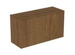 Ideal Standard Conca Waschtisch-Unterschrank T4329Y5 ohne Ausschnitt, 2 Auszüge, 100x37x55 cm, Walnuss dunkel Furnier