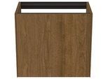 Ideal Standard Conca Waschtisch-Unterschrank T3991Y5 ohne Waschtisch-Platte, 1 Auszug, 60 x 37 x 54 cm, Walnuss dunkel Furnier