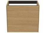 Ideal Standard Conca Waschtisch-Unterschrank T3991Y6 ohne Waschtisch-Platte, 1 Auszug, 60 x 37 x 54 cm, Eiche hell Furnier