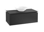 Villeroy & Boch Legato Waschtischunterschrank B60300PD 100x38x50cm, Black Matt Lacquer