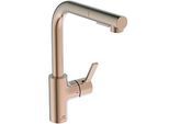 Ideal Standard Gusto Küchenarmatur BD420J4 sunset rose, mit Rohrauslauf und herausziehbarer 2-Funktionshandbrause