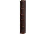 Duravit L-Cube Regalelement LC120602121 18x18x140cm, 5 Fächer, vertikal, nussbaum dunkel