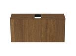Ideal Standard Conca Waschtisch-Unterschrank T3937Y5 mit Ausschnitt, 1 Auszug, 120x37x55 cm, mittig, Walnuss dunkel Furnier