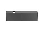 Ideal Standard Conca Waschtisch-Unterschrank T3998Y2 mit Ausschnitt, 2 Auszüge, 200 x 37 x 55 cm, Anthrazit matt lackiert