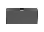 Ideal Standard Conca Waschtisch-Unterschrank T3937Y2 mit Ausschnitt, 1 Auszug, 120x37x55 cm, mittig, Anthrazit matt lackiert