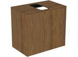 Ideal Standard Conca Waschtisch-Unterschrank T3934Y5 mit Ausschnitt, 1 Auszug, 60x37x55 cm, mittig, Walnuss dunkel Furnier