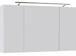 Spiegelschrank SAPHIR "3040", weiß, B:120cm H:74cm T:20cm, Melamin, Schränke, Spiegelschrank, Breite 120 cm