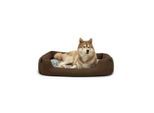 Lionto Hundebett mit Wendekissen meliert L