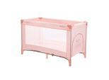 Kikkaboo Reisebett so gifted eine Ebene, weiche Matratzenauflage, Seiteneingang rosa pink